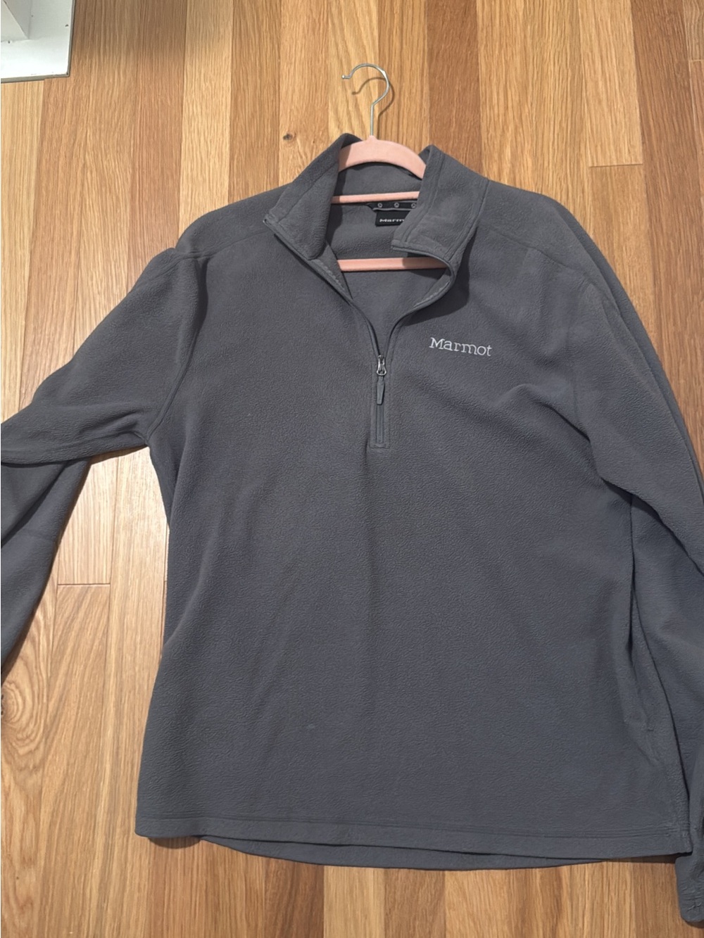 Marmot Men’s Charcoal Gray Half-Zip Fleece Pullover